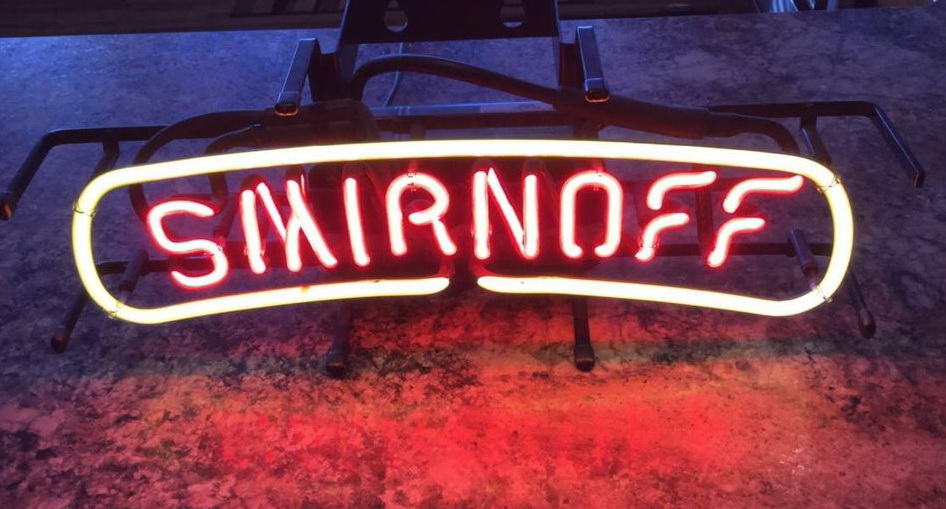 Smirnoff Text Neon Sign